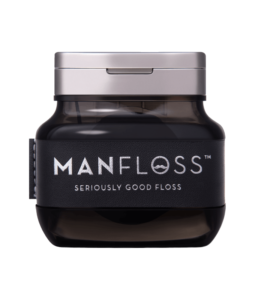 Manfloss Dispenser: 2 x rolls BLACK Tape