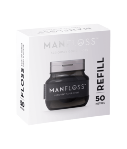 Manfloss Refill: 1 x Roll BLACK Tape